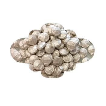 Bolinha de natal prata - 100 gr.