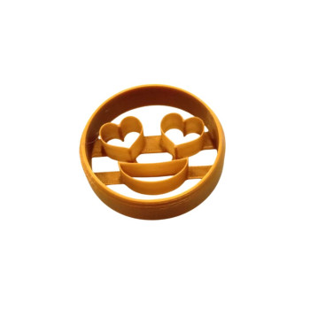 Cortante com marcador cara sorridente - emoji - coração
