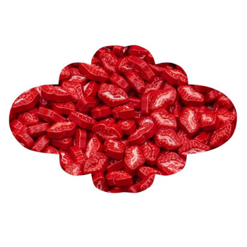 Lábios em açúcar 3D - 100 gr.