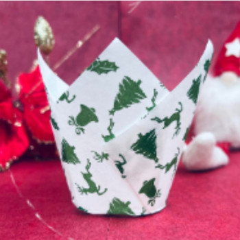 Tulipa papel natal - 25 unid.