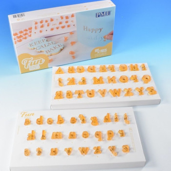 Marcador - carimbo letras maiusculas-minusculas PME - 52 pçs fun fonts 2