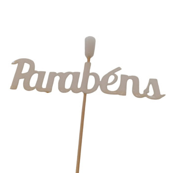 Velas - topper Parabéns
