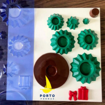 Molde acetato “Pinheirinho Natal 3D” | CakeDreams