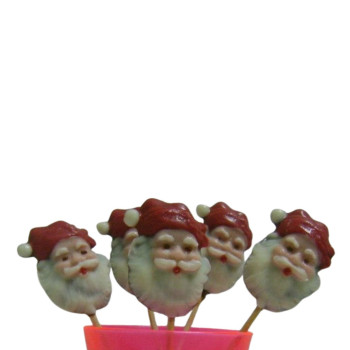 Molde acetato para chocolate pirulito cara pai natal