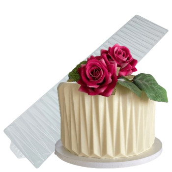 Folha de acetato para chocolate Origami cake vincado com 50 x 11 cm
