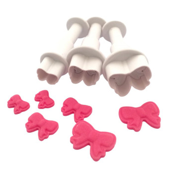 Conj. 3 cortantes com ejector laços mini