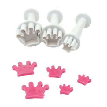 Conj. 3 cortantes com ejector coroa mini