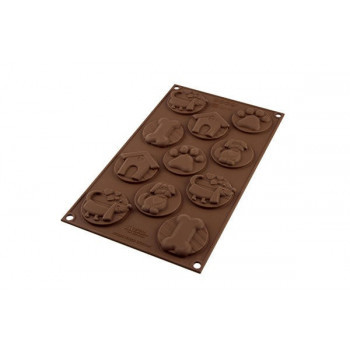 Molde silicone bombons motivo cães Silikomart