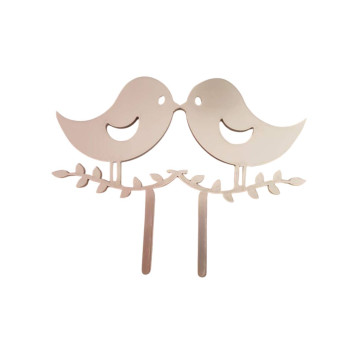 Topo de bolo passarinhos Acrílico