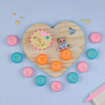 Kit de carimbos de letras e símbolos fofinhos | CakeDreams