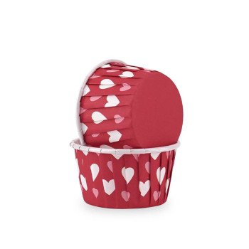 Copo - capsula cupcake 24 unid. - petifur - Corações