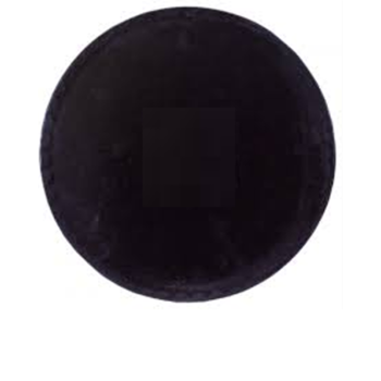 Base revestida a preto redonda com 1,2 cm espessura