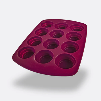 Tabuleiro - Forma silicone cupcake - muffin 12 cavidades com 27x39 cms