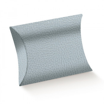 Caixa cinza 11x12x3 cm oval