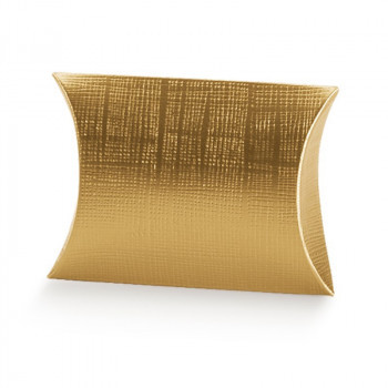 Caixa dourada 13x11x3 cm oval