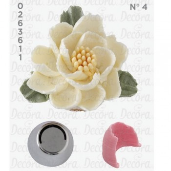 Bico pasteleiro pétalas grandes creme nº 4 decora